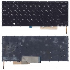 Клавиатура для ноутбука MSI GS30, GS32, GS40, GS43, GS43VR Черная, без рамки, с подсветкой
