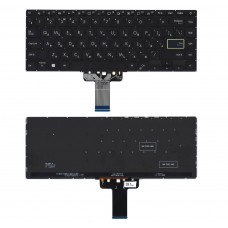 Клавиатура для ноутбука Asus E410, F413, K413, M413, S433, S4600, X413, X421 черная с подсветкой