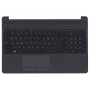 Верхняя панель с клавиатурой для ноутбука HP 15-dw0000, 15-dw1000, 15-dw2000, 15-dw3000, 15-dw4000, 15-gw0000 Темно-серая