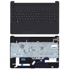 Верхняя панель с клавиатурой для ноутбука HP 15-dw0000, 15-dw1000, 15-dw2000, 15-dw3000, 15-dw4000, 15-gw0000 Черная