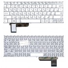 Клавиатура Asus VivoBook X201, X201E, X202, X202E, S200, S200E, S201, S201E, 0KNB0-1121UI00 Белая, без рамки