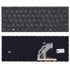 Клавиатура для ноутбука HP ProBook 430 G6, 430 G7 черная, без рамки