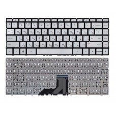 Клавиатура для ноутбука HP Envy 13-ad000, 13-ad100 серебристая, без рамки