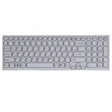 Клавиатура для ноутбука Sony Vaio VPC-EL, VPCEL белая с рамкой