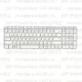Клавиатура для ноутбука HP Pavilion G6-2082 Белая, с рамкой