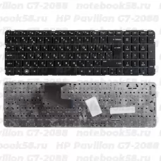 Клавиатура для ноутбука HP Pavilion G7-2088 Чёрная, без рамки, вертикальный ENTER