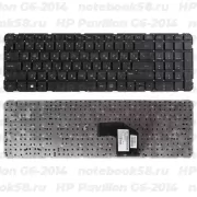 Клавиатура для ноутбука HP Pavilion G6-2014 Черная, без рамки