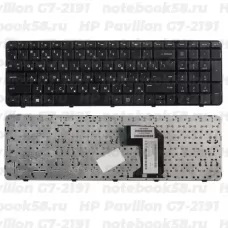 Клавиатура для ноутбука HP Pavilion G7-2191 Чёрная с рамкой