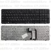 Клавиатура для ноутбука HP Pavilion G7-2281nr Чёрная с рамкой