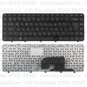 Клавиатура для ноутбука HP Pavilion DV6-3005 Чёрная, с рамкой