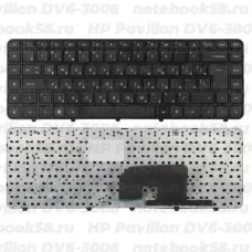 Клавиатура для ноутбука HP Pavilion DV6-3006 Чёрная, с рамкой