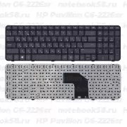 Клавиатура для ноутбука HP Pavilion G6-2226sr черная, с рамкой