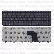 Клавиатура для ноутбука HP Pavilion G6-2310er черная, с рамкой