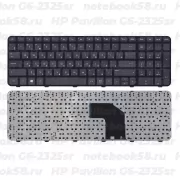 Клавиатура для ноутбука HP Pavilion G6-2325sr черная, с рамкой