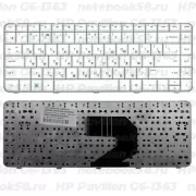 Клавиатура для ноутбука HP Pavilion G6-1363 Белая