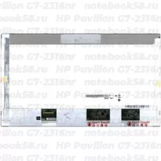 Матрица для ноутбука HP Pavilion G7-2316nr (1600x900 HD+) TN, 40pin, Матовая