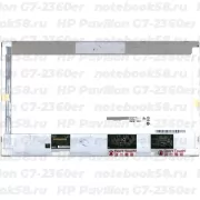Матрица для ноутбука HP Pavilion G7-2360er (1600x900 HD+) TN, 40pin, Матовая