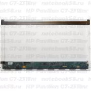 Матрица для ноутбука HP Pavilion G7-2318nr (1600x900 HD+) TN, 40pin, Глянцевая