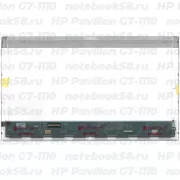 Матрица для ноутбука HP Pavilion G7-1110 (1600x900 HD+) TN, 40pin, Глянцевая