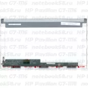 Матрица для ноутбука HP Pavilion G7-1116 (1600x900 HD+) TN, 40pin, Матовая