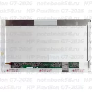 Матрица для ноутбука HP Pavilion G7-2026 (1600x900 HD+) TN, 40pin, Матовая