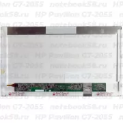 Матрица для ноутбука HP Pavilion G7-2055 (1600x900 HD+) TN, 40pin, Матовая