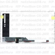 Матрица для ноутбука HP Pavilion G6-2011 (1366x768 HD) TN, 40pin, Матовая