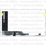 Матрица для ноутбука HP Pavilion G6-2182sr (1366x768 HD) TN, 40pin, Матовая