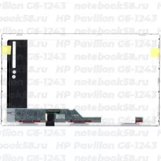 Матрица для ноутбука HP Pavilion G6-1243 (1366x768 HD) TN, 40pin, Матовая