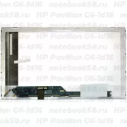 Матрица для ноутбука HP Pavilion G6-1d16 (1366x768 HD) TN, 40pin, Глянцевая