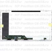 Матрица для ноутбука HP Pavilion G6-2343sr (1366x768 HD) TN, 40pin, Матовая