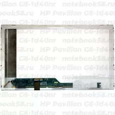 Матрица для ноутбука HP Pavilion G6-1d40nr (1366x768 HD) TN, 40pin, Матовая