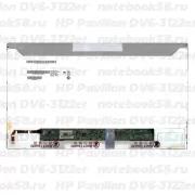 Матрица для ноутбука HP Pavilion DV6-3122er (1366x768 HD) TN, 40pin, Матовая