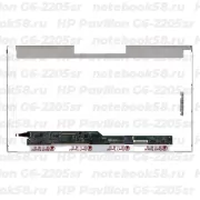 Матрица для ноутбука HP Pavilion G6-2205sr (1366x768 HD) TN, 40pin, Глянцевая