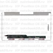 Матрица для ноутбука HP Pavilion G6-2221 (1366x768 HD) TN, 40pin, Глянцевая