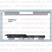 Матрица для ноутбука HP Pavilion G6-1243 (1366x768 HD) TN, 40pin, Матовая