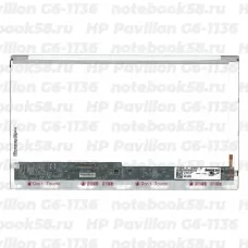 Матрица для ноутбука HP Pavilion G6-1136 (1366x768 HD) TN, 40pin, Глянцевая