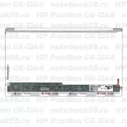 Матрица для ноутбука HP Pavilion G6-1246 (1366x768 HD) TN, 40pin, Глянцевая