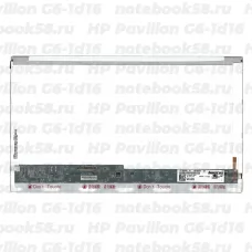 Матрица для ноутбука HP Pavilion G6-1d16 (1366x768 HD) TN, 40pin, Глянцевая