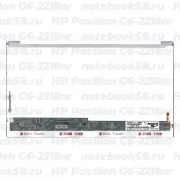 Матрица для ноутбука HP Pavilion G6-2218nr (1366x768 HD) TN, 40pin, Глянцевая