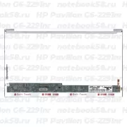 Матрица для ноутбука HP Pavilion G6-2291nr (1366x768 HD) TN, 40pin, Глянцевая