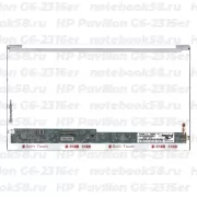 Матрица для ноутбука HP Pavilion G6-2316er (1366x768 HD) TN, 40pin, Глянцевая