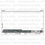 Матрица для ноутбука HP Pavilion G6-1024 (1366x768 HD) TN, 40pin, Глянцевая