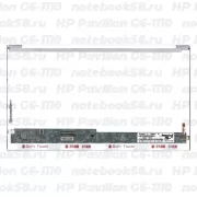 Матрица для ноутбука HP Pavilion G6-1110 (1366x768 HD) TN, 40pin, Глянцевая