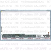 Матрица для ноутбука HP Pavilion G6-2005 (1366x768 HD) TN, 40pin, Глянцевая