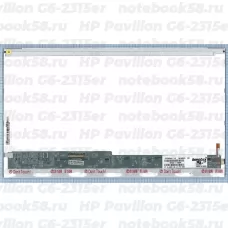 Матрица для ноутбука HP Pavilion G6-2315er (1366x768 HD) TN, 40pin, Глянцевая