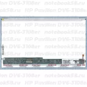 Матрица для ноутбука HP Pavilion DV6-3108er (1366x768 HD) TN, 40pin, Глянцевая