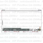 Матрица для ноутбука HP Pavilion G6-2208sr (1366x768 HD) TN, 40pin, Глянцевая