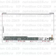 Матрица для ноутбука HP Pavilion G6-2269 (1366x768 HD) TN, 40pin, Глянцевая