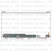 Матрица для ноутбука HP Pavilion G6-2042 (1366x768 HD) TN, 40pin, Глянцевая